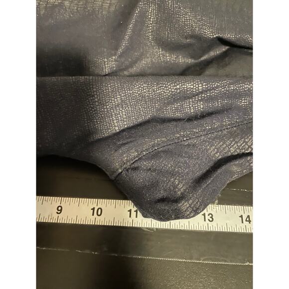 Bevy Flog Womens Pants Size 27 Black Snake Skin Metallic Pull On Mob Wife READ - Picture 8 of 10